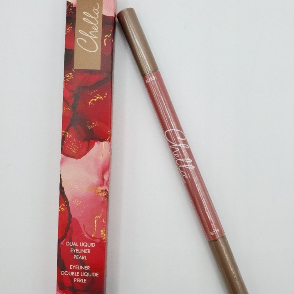 Chella Dual Liquid Eyeliner Pearl Dark Blue & Black Full Size